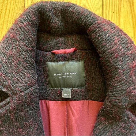 Marc New York Burgundy Wool - Picture 2 of 2